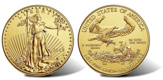 2015-W $50 Uncirculated American Gold Eagle Released 2015-W $50 Uncirculated American Gold Eagle - Obverse and Reverse