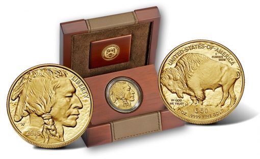 2015-W Proof American Gold Buffalo and Case
