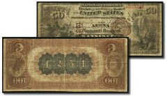 $50/$100 Double Denomination Brown Back