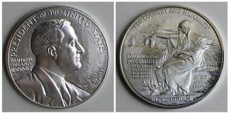 2015 Coin & Chronicles Set Prices Franklin D. Roosevelt Presidential Silver Medal