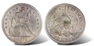 Eugene H. Gardner Collection, Part III, Realizes $13.78M 1870-S Seated Liberty Dollar