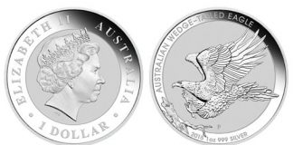 2015 Australian Wedge-Tailed Eagle Silver Bullion Coin Released 2015 Australian Wedge-Tailed Eagle Silver Bullion Coin