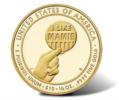 2015-W $10 Proof Mamie Eisenhower First Spouse Gold Coin - Reverse