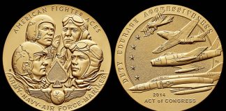 American Fighter Aces Gold Medal Awarded, Bronze for Public American Fighter Aces Bronze Medal