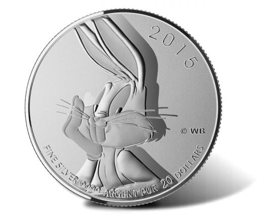 Canadian 2015 $20 Bugs Bunny Silver Coin