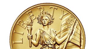 2015-W $100 American Liberty High Relief Gold Coin Images 2015-W $100 American Liberty High Relief Gold Coin - Obverse