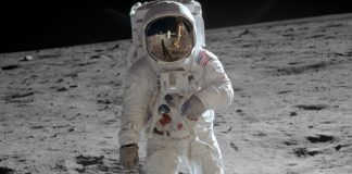 Apollo 11 50th Anniversary Commemorative Coins Proposed Buzz Aldrin on moon