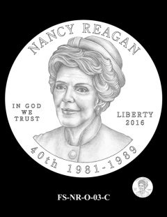 Nancy Reagan First Spouse Gold Coin Design Candidate FS-NR-O-03-C