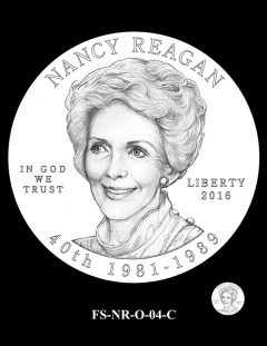Nancy Reagan First Spouse Gold Coin Design Candidate FS-NR-O-04-C