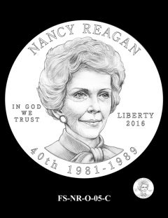 Nancy Reagan First Spouse Gold Coin Design Candidate FS-NR-O-05-C
