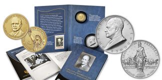 2015 Ike Coin & Chronicles Set Images, Lower Limit 2015 Eisenhower Coin & Chronicles Set