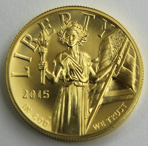 2015-W $100 American Liberty High Relief Gold Coin, Obverse
