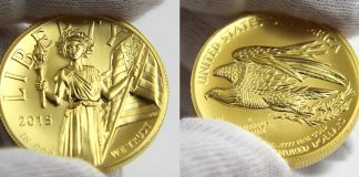 2015 $100 American Liberty High Relief Gold Coin Photos 2015-W $100 American Liberty High Relief Gold Coin in Hand
