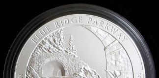 US Mint Sales: Blue Ridge Parkway Coin and Kennedy Set Debut Collector 2015-P Blue Ridge Parkway Five Ounce Silver Uncirculated Coin