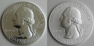 Blue Ridge Parkway Five Ounce Silver Coin Photos 2015 Blue Ridge Parkway 5 Oz Silver Bullion and Uncirculated Coins, Obverses