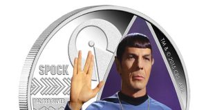 Star Trek’s Spock Featured on Silver Collectible Coin 2015 Spock 1oz Silver Proof Coin