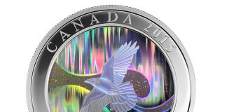 Flying Raven Featured on Canadian Hologram Coin 2015 The Raven 1 oz Silver Hologram Coin