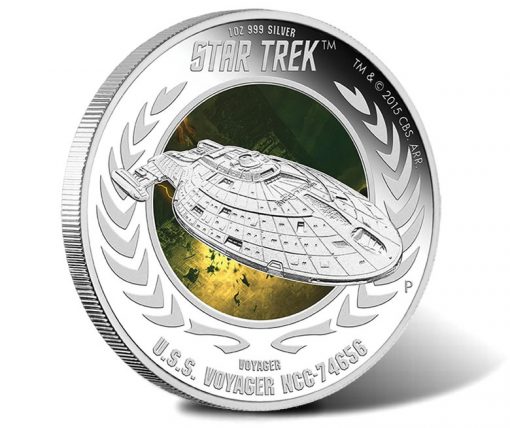 2015 USS Voyager Silver Coin