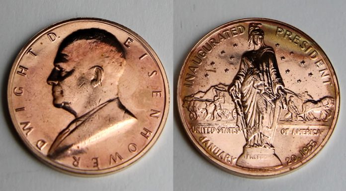 2015 D Dwight D. Eisenhower Presidential Dollar – Uncirculated From US Mint Roll