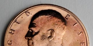 2015 Dwight D. Eisenhower Coin and Chronicles Set Release Dwight D Eisenhower Presidential Bronze Medal, Obverse