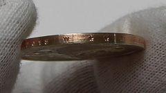 Edge of 2015-W Enhanced Uncirculated Native American $1 Coin