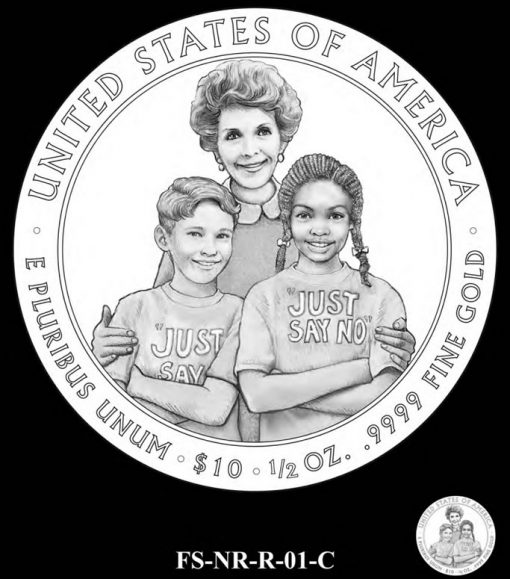 Nancy Reagan FS Gold Coin Candidate Design FS-NR-R-01-C