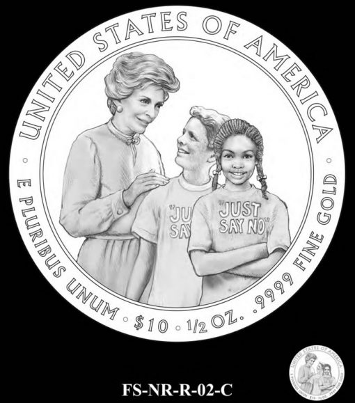 Nancy Reagan FS Gold Coin Candidate Design FS-NR-R-02-C