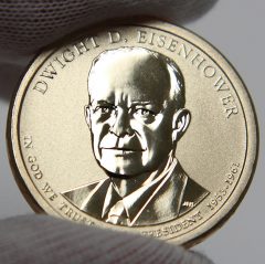 Photo of 2015-P Dwight D. Eisenhower Presidential $1 Coin, Obverse