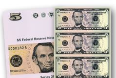 Series 2013 $5 Uncut Currency Sheets Released Series 2013 $5 Uncut Currency Sheets