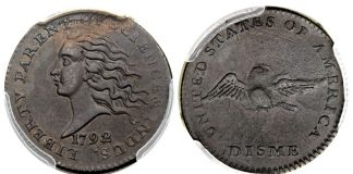 Heritage’s September Long Beach Auctions Top $23 Million 1792 Copper Disme