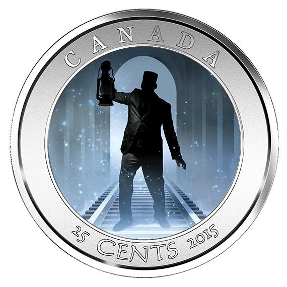 2015 25c Haunted Canada Brakeman Coin