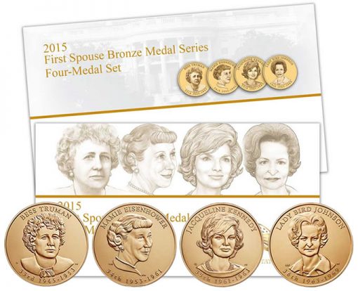 2015 First Spouse Bronze Four-Medal Set