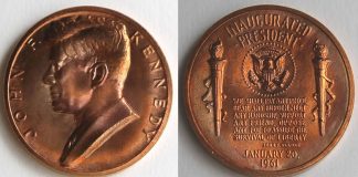 2015 John F. Kennedy Coin and Chronicles Set Release John F. Kennedy Bronze Inaugural Medal