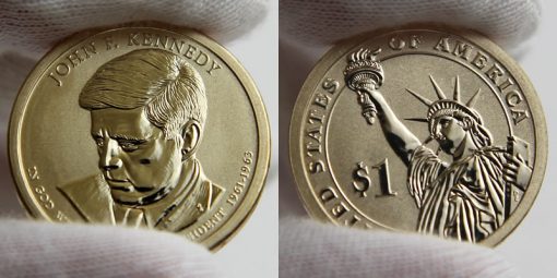 Photo of 2015-P Reverse Proof John F. Kennedy Presidential $1 Coin
