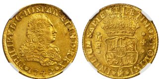 Stack’s Bowers World Coin Offerings for Baltimore Auction 1742-MF Mexico 4 Escudos