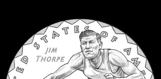 2018 Native American $1 Coin Designs Depict Jim Thorpe 2018-NA-R-01
