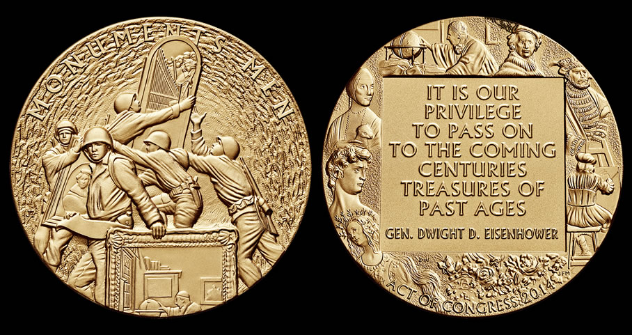 Monuments Men Congressional Gold Medal Awarded - Coin News