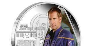 Star Trek’s Captain Archer and Enterprise Featured on Coins 2015 Captain Archer Silver Coin