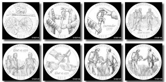 2015 Saratoga Quarters Launch in US Mint Products Design candidates for Saratoga National Historical Park Quarter