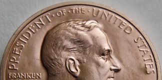 Reagan, the Roosevelts and Jefferson Medals Reissued Franklin D. Roosevelt Bronze Medal, Obverse
