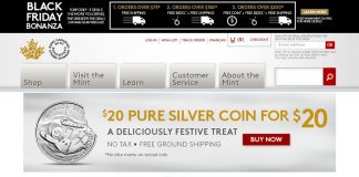 Royal Canadian Mint 2015 Black Friday Specials Royal Canadian Mint website special