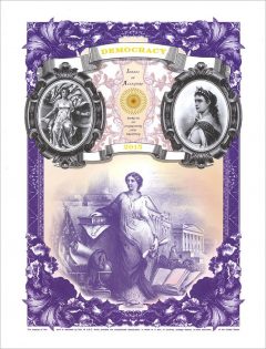 2015 Ideals in Allegory DEMOCRACY Intaglio Print