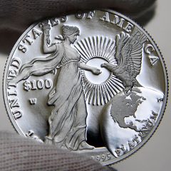 2015 Proof American Platinum Eagle, reverse