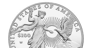 2015-W Proof American Platinum Eagle Release 2015-W Proof American Platinum Eagle - Reverse