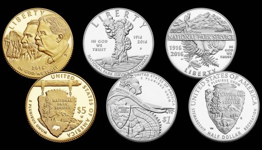 2016 National Park Service 100th Anniversary Commemorative Coins