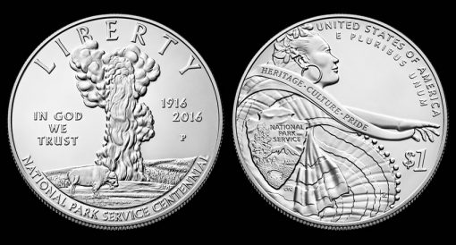 2016-P Uncirculated National Park Service Silver Dollar