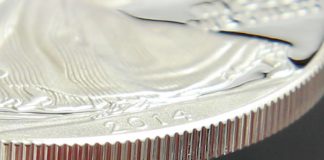 30th Anniversary Edge Lettering for 2016 American Silver Eagles Edge of a proof American Silver Eagle