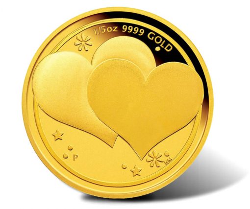 2016 Heart to Heart 1/5 oz Gold Proof Coin