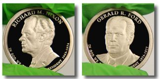 US Mint Reduces Prices on 2016 Sets Nixon, Ford Presidential $1 Coins