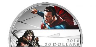 Canadian 2016 Batman v Superman Coins Launch 2016 $30 Batman v Superman 2 oz Silver Coin